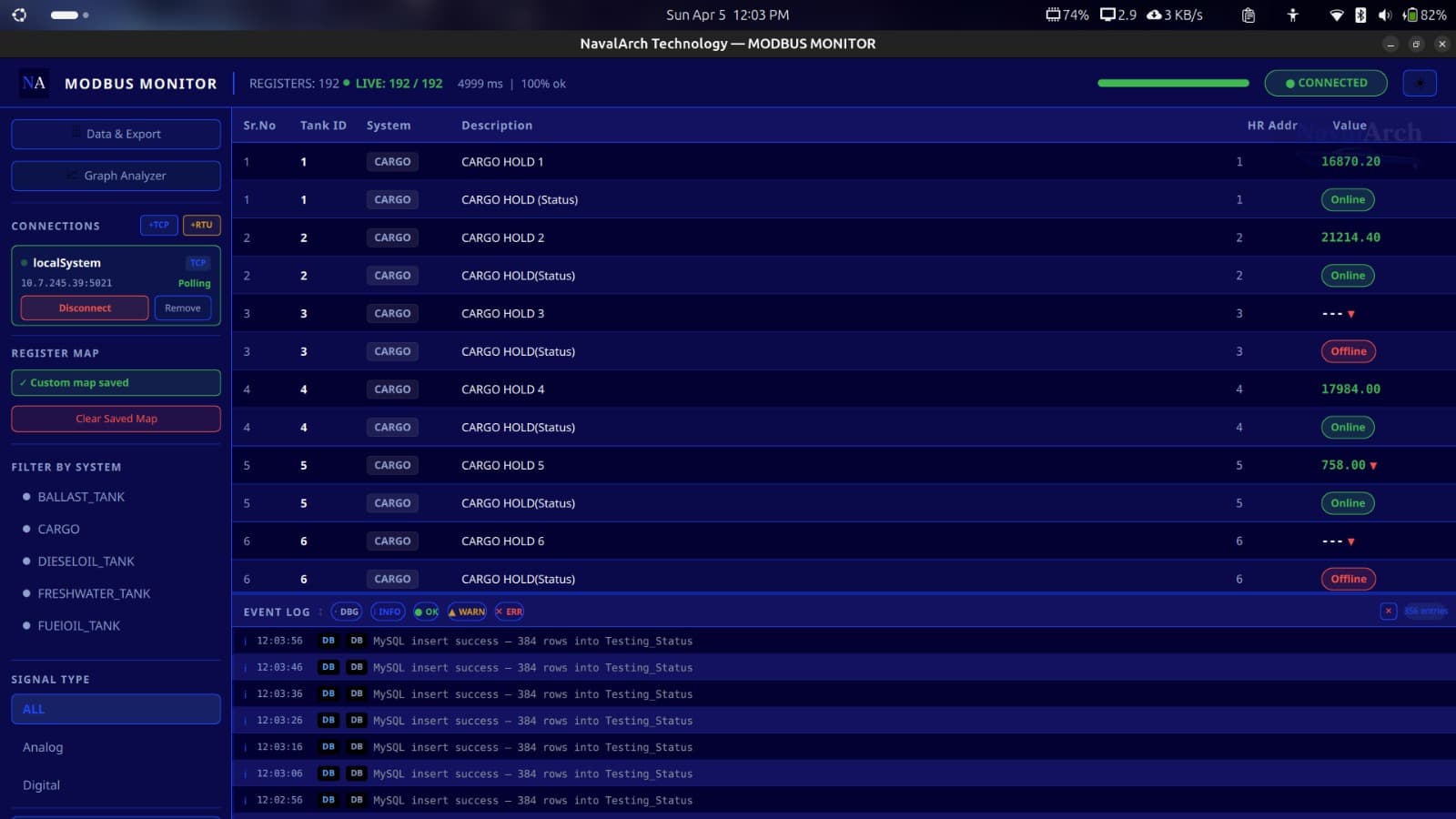 Simulation interface